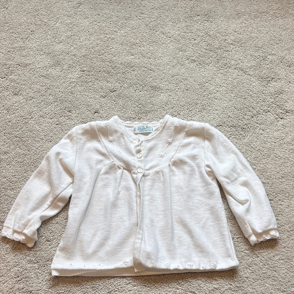 Feldman Bros Charming White Kids Cardigan